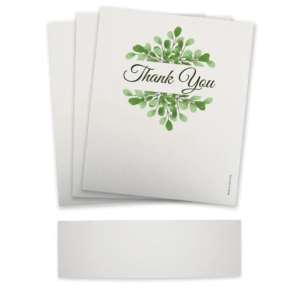 Set of three sustainable Swedish Dishcloths with a belly band around... from ASI 54040 Fey Promo