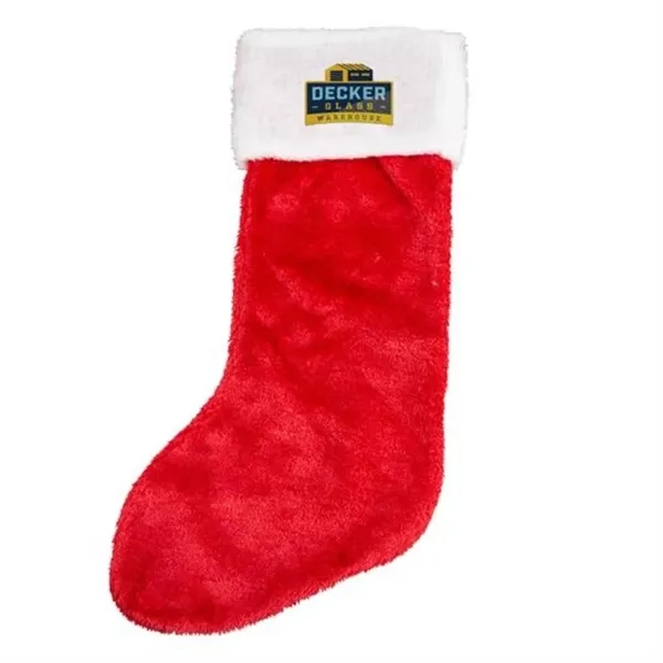 Plush Christmas stocking with felt trim and cuff.... from ASI 90807 Tekweld