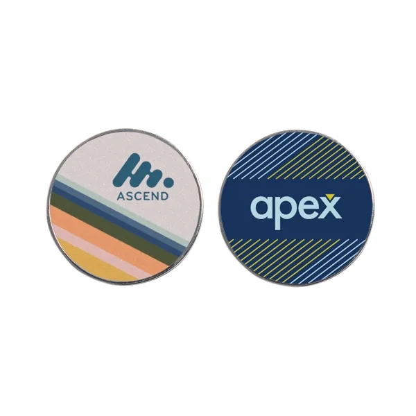 Custom Golf Ball Markers crafted from durable metal with PMS matched... from ASI 45657 Pop! Promos
