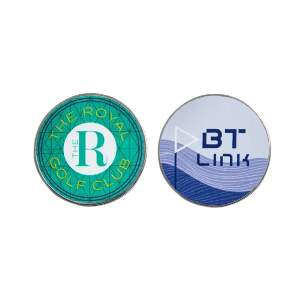 Custom Golf Ball Markers crafted from durable metal with PMS matched... from ASI 45657 Pop! Promos
