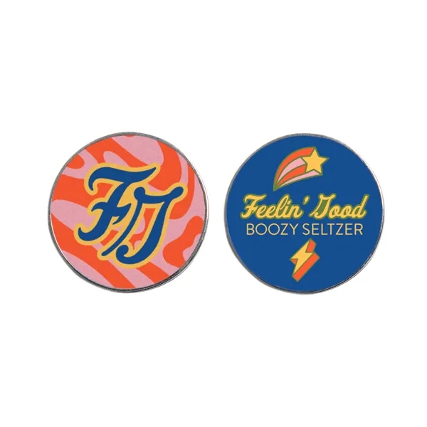 Custom Golf Ball Markers crafted from durable metal with PMS matched... from ASI 45657 Pop! Promos