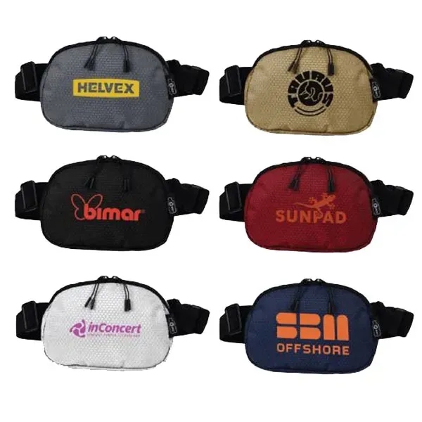 Belt Bag made from Water Resistant 100% RPET 420D PU layer... from ASI 99030 Zipline