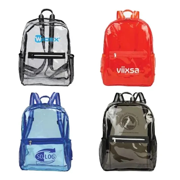 Clear Backpack made from 30C TPU Material with 600D Polyester straps.... from ASI 99030 Zipline