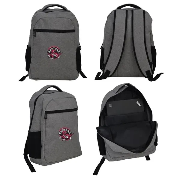 15.6 inch Laptop Backpack in Premium Melange Light Grey.... from ASI 99030 Zipline