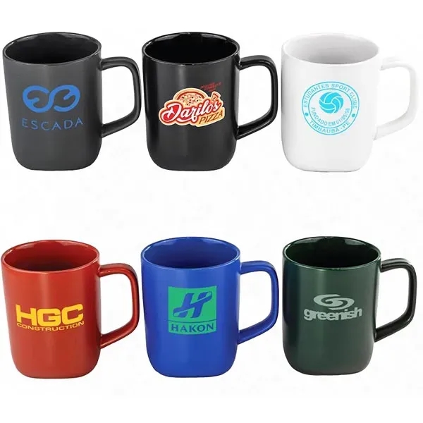 18 oz capacity, made with 15% pre-consumer recycled ceramic mug.... from ASI 99030 Zipline