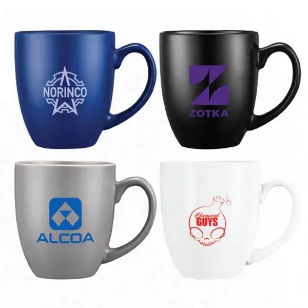 16 oz capacity, ceramic stoneware construction, bistro styling mug.... from ASI 99030 Zipline