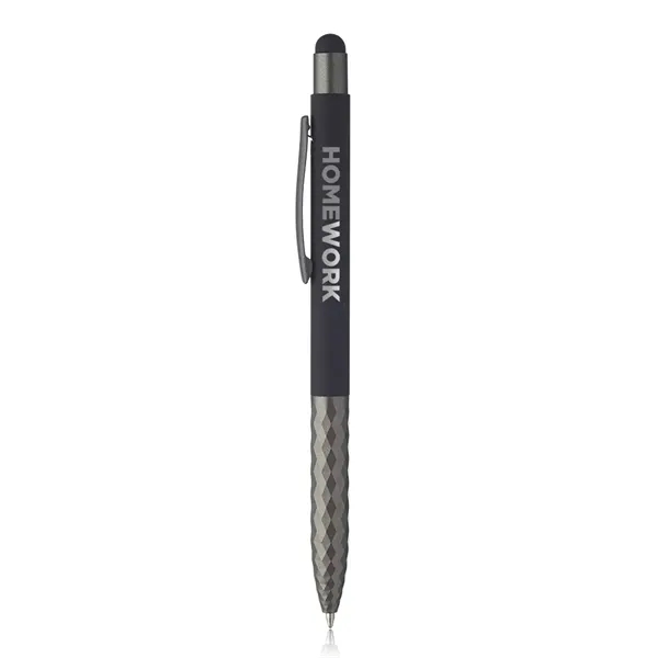 Aluminum ballpoint pen with stylus tip.... from ASI 39552 BEL Promo