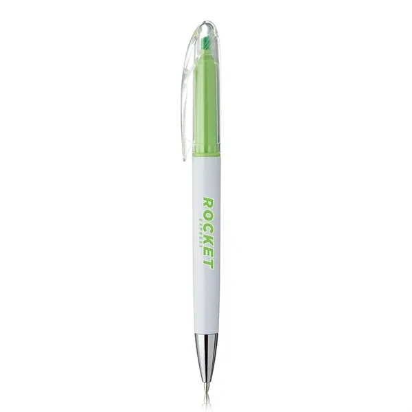 Click-action ballpoint pen with highlighter.... from ASI 39552 BEL Promo