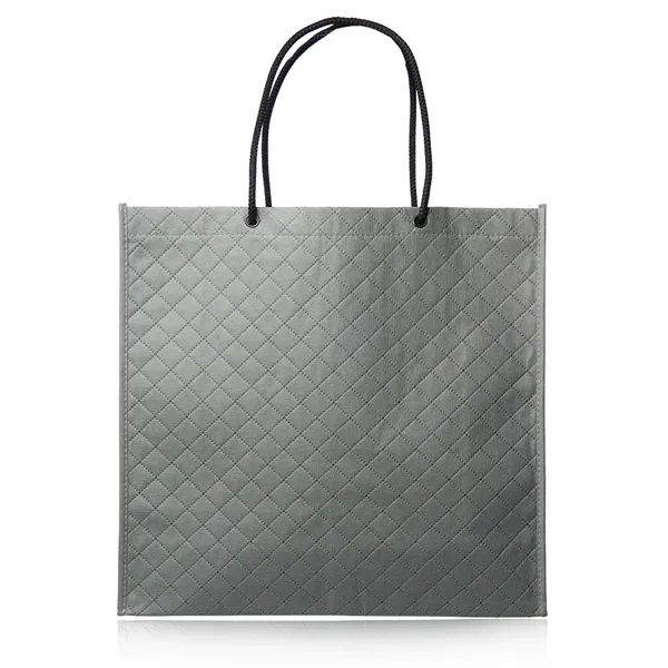 17" x 16.5" x 6.5" cross woven shopping bag with polyester... from ASI 39552 BEL Promo
