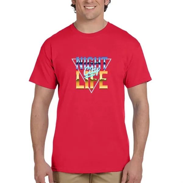 Unisex heavy cotton t-shirt with high-density fabric for exceptional print clarity.... from ASI 39552 BEL Promo