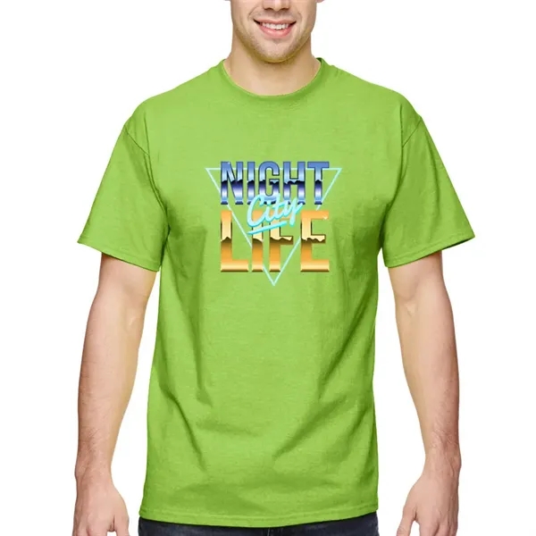 Unisex heavy cotton t-shirt with high-density fabric for exceptional print clarity.... from ASI 39552 BEL Promo