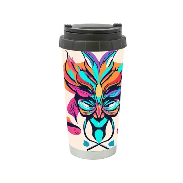 16 oz. insulated stainless steel travel mug with lid and carry... from ASI 39552 BEL Promo