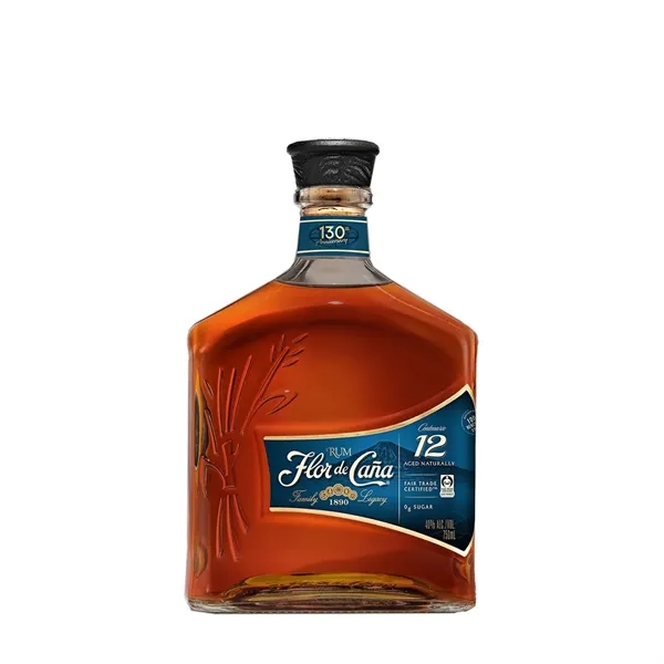 750-milliliter Flor de Cana Centenario rum bottle with imprint options.... from ASI 30223 A Plus Wine Designs