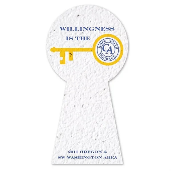 Seed Paper Shape Card, Keyhole... from ASI 40646 Bloomin Promotions / Bloomin' Promotions™