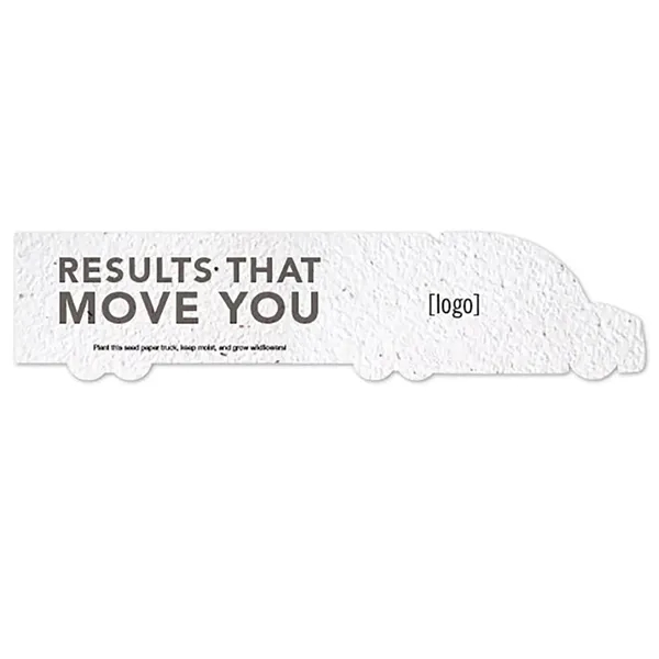 Seed Paper Shape Card, SemiTruck.... from ASI 40646 Bloomin Promotions / Bloomin' Promotions™