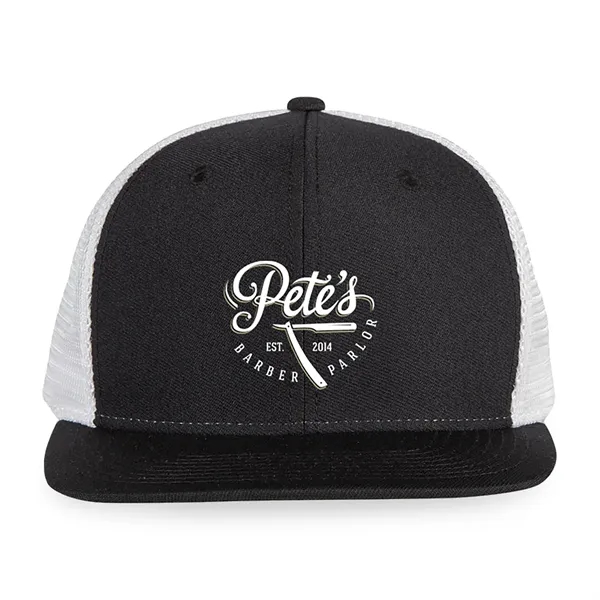 6-panel trucker cap with flex mesh back panels, flat brim and... from ASI 56070 Gemline / Gemline®