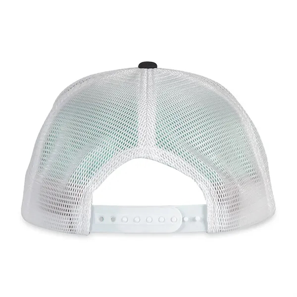 6-panel trucker cap with flex mesh back panels, flat brim and... from ASI 56070 Gemline / Gemline®