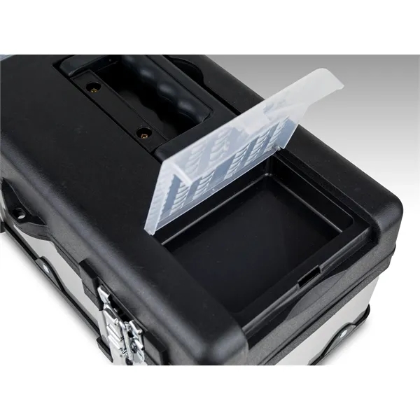 16" Stainless Steel Tool Box with Removable Tray... from ASI 62192 Illinois Glove Co / IGC Promo
