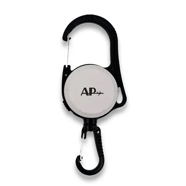Two way hook carabiner with a retractable reel... from ASI 34800 Alstar Creations
