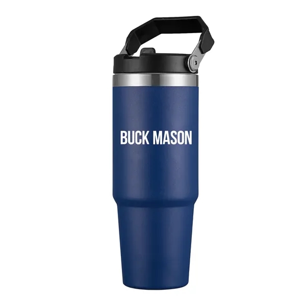 30 oz. Vacuum Sealed Travel Tumbler with powdered finish and flip... from ASI 68190 Lungsal / Lungsal