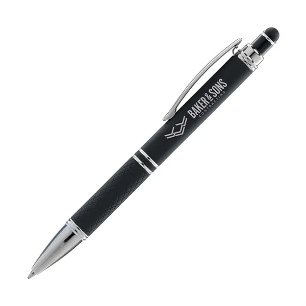 Click action stylus pen with a soft-touch rubberized finish.... from ASI 68190 Lungsal / Lungsal