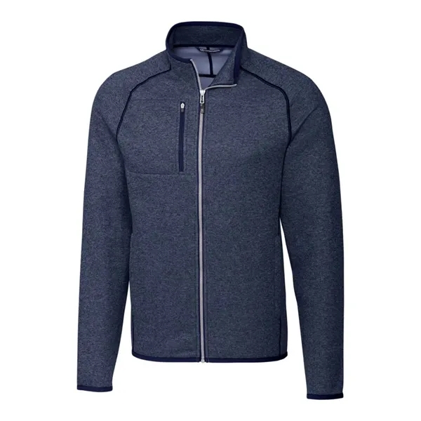Men's jacket with a full-zip, brushed fleece interior, chest pocket, satin... from ASI 47965 Cutter & Buck