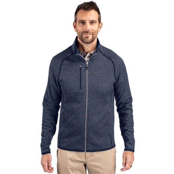 Men's jacket with a full-zip, brushed fleece interior, chest pocket, satin... from ASI 47965 Cutter & Buck