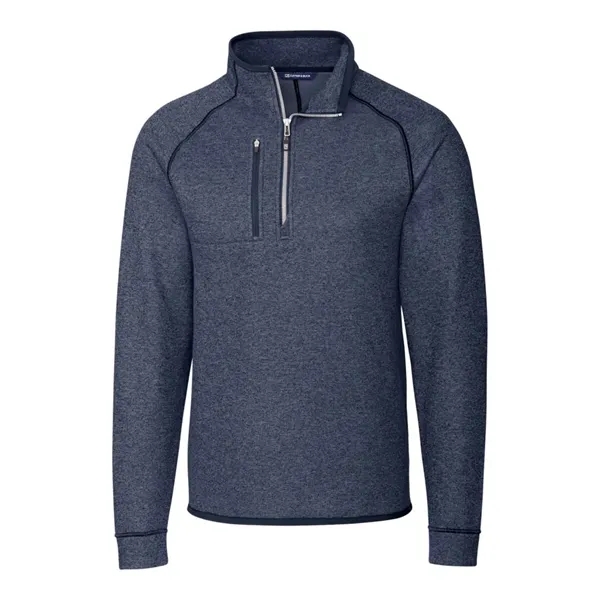 Men's sweatshirt with a half-zip, brushed fleece interior, chest pocket, and... from ASI 47965 Cutter & Buck