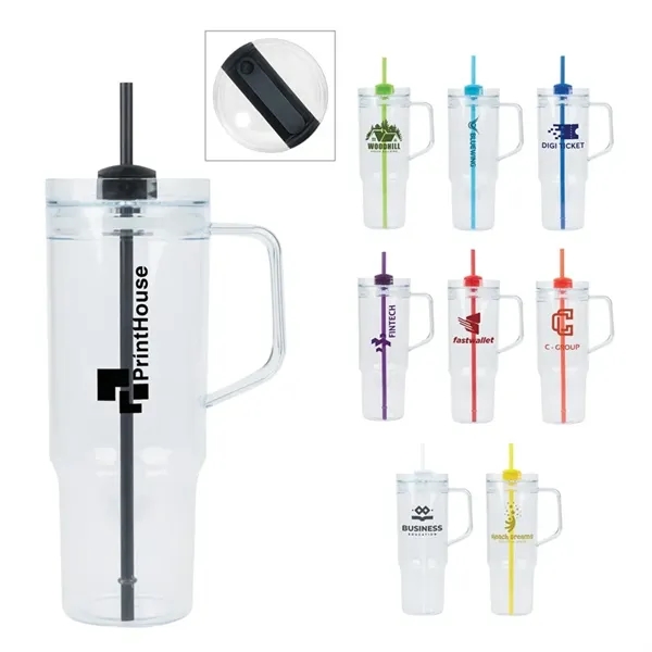 Oliver 40 oz. Clear AS Travel Mug... from ASI 67866 Logomark/Valumark