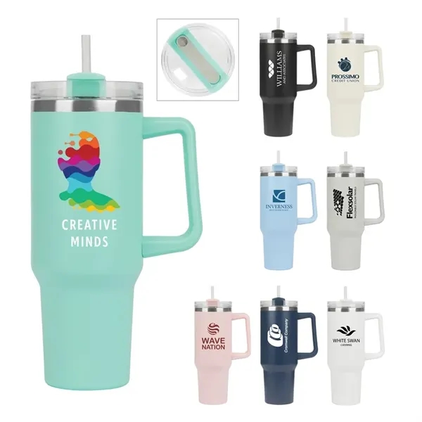 Riley 40 oz. Double Wall Stainless Steel Travel Mug... from ASI 67866 Logomark/Valumark