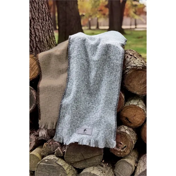 Woven basket weave design soft unisex scarf.... from ASI 91605 Towel Specialties