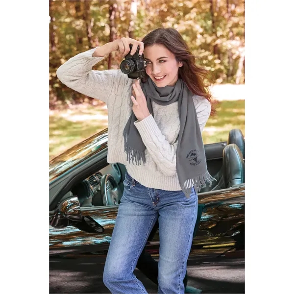 Extra-soft faux cashmere texture, tasseled unisex scarf.... from ASI 91605 Towel Specialties