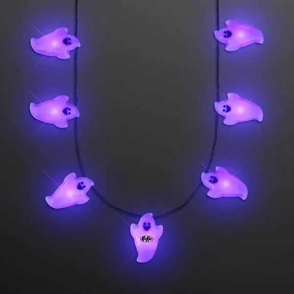 Ghost Light Up String Necklace; Blank and Imprinted Pricing... from ASI 34194 ALightPromos