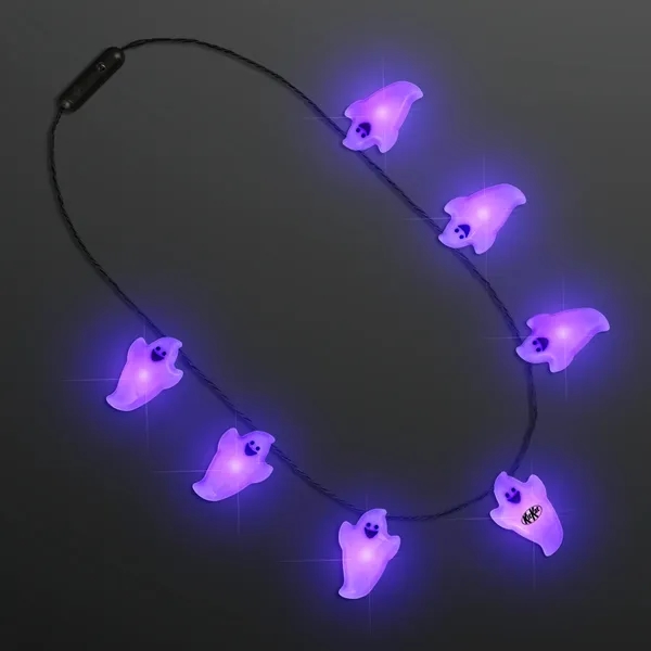 Ghost Light Up String Necklace; Blank and Imprinted Pricing... from ASI 34194 ALightPromos