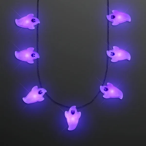 Ghost Light Up String Necklace; Blank and Imprinted Pricing... from ASI 34194 ALightPromos