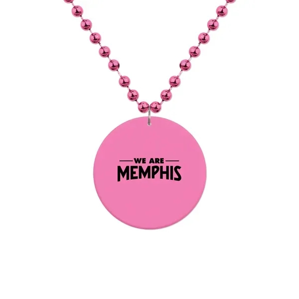 33" beaded necklace with 7mm beads and 2 1/2" medallion.... from ASI 98360 WOWLine / WOWLine®