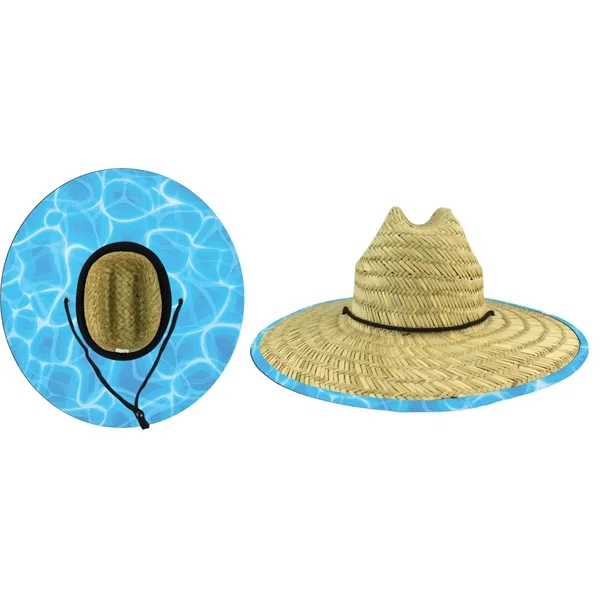 MOQ 10PCS Domestic Straw Hat with Custom patch, comes with Swimming... from ASI 72657 Active Life Promo / Apres Ski Active Life Promo