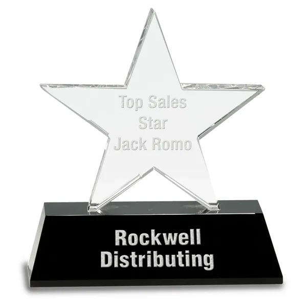 Crystal Star on Pedestal Base... from ASI 92531 Unique Custom Products / UCP