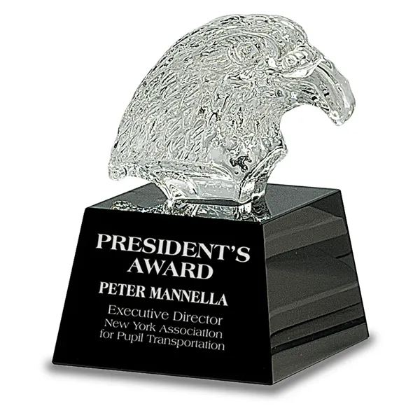 Crystal Eagle Head on Pedestal Base... from ASI 92531 Unique Custom Products / UCP