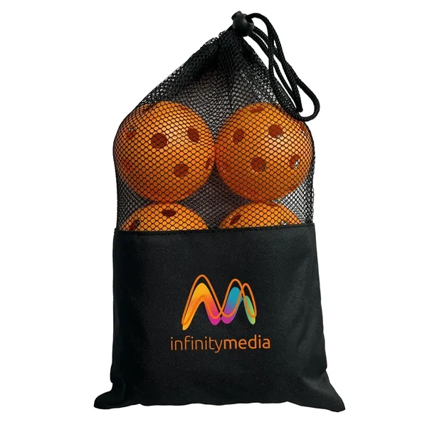 Set of six pickleballs packed in a durable and easy-to-carry mesh... from ASI 76730 Peerless Umbrella Co Inc