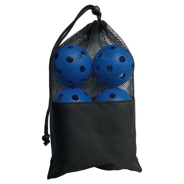 Set of six pickleballs packed in a durable and easy-to-carry mesh... from ASI 76730 Peerless Umbrella Co Inc