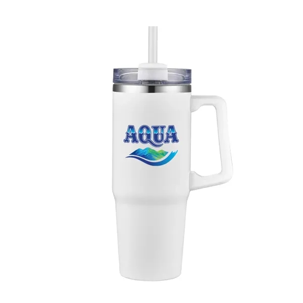 30 oz tumbler with powered finish and handle... from ASI 31517 Admart Products