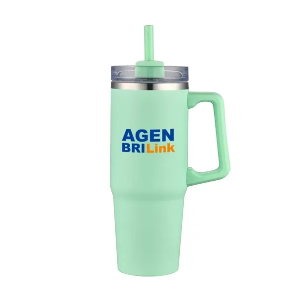 30 oz tumbler with powered finish and handle... from ASI 31517 Admart Products