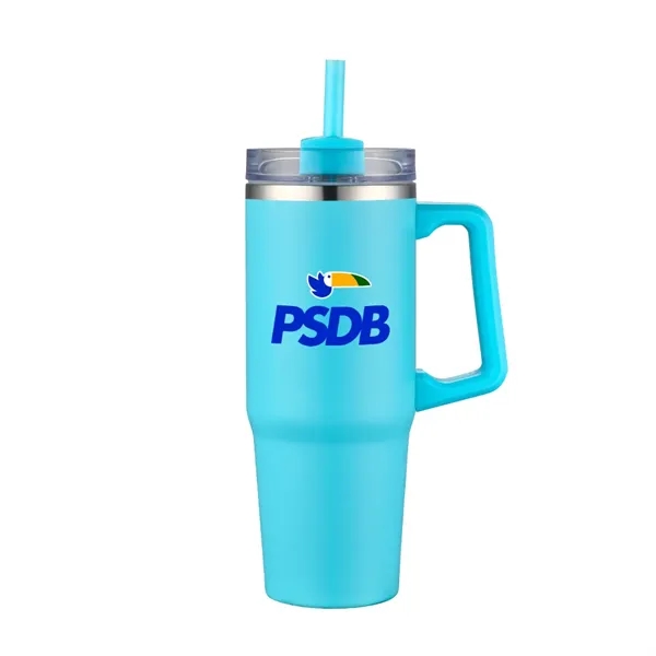 30 oz tumbler with powered finish and handle... from ASI 31517 Admart Products