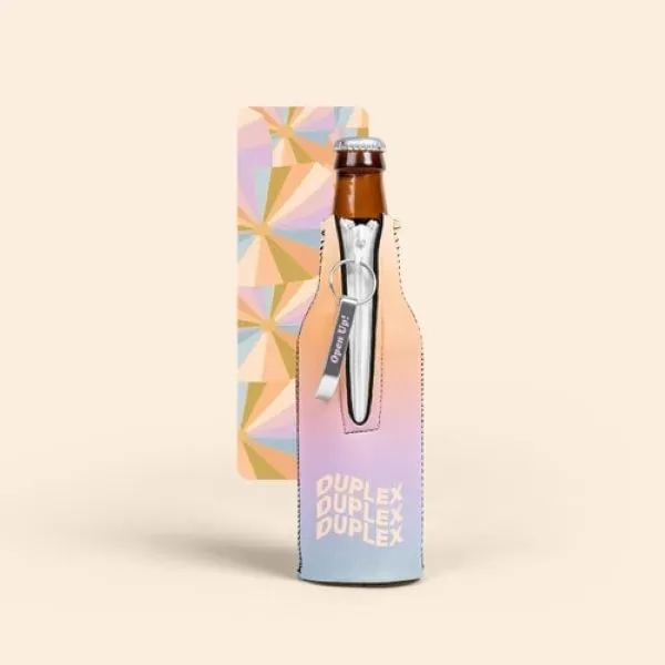 7.625" x 2.125" aluminum and neoprene zippered bottle holder with detachable... from ASI 74710 Numo / NUMO