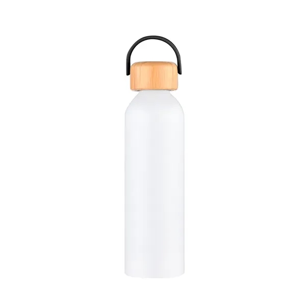 24 oz Water Bottle made from Recycled Aluminum with a Bamboo... from ASI 31517 Admart Products