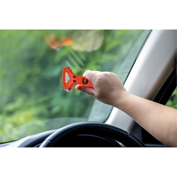 Stainless steel seatbelt cutter with a window breaker.... from ASI 84514 Safety Made