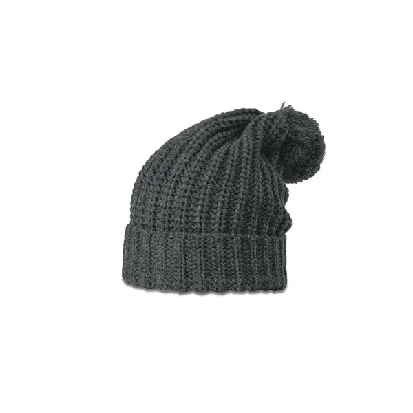 Stylish beanie with a thick cable knit, ribbed cuff, and playful... from ASI 72657 Active Life Promo