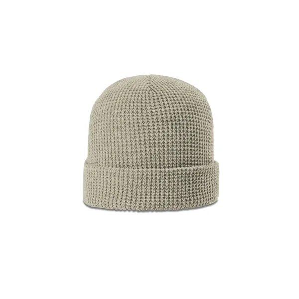 Waffle knit beanie with soft acrylic for warmth and durability. Roll-up... from ASI 72657 Active Life Promo