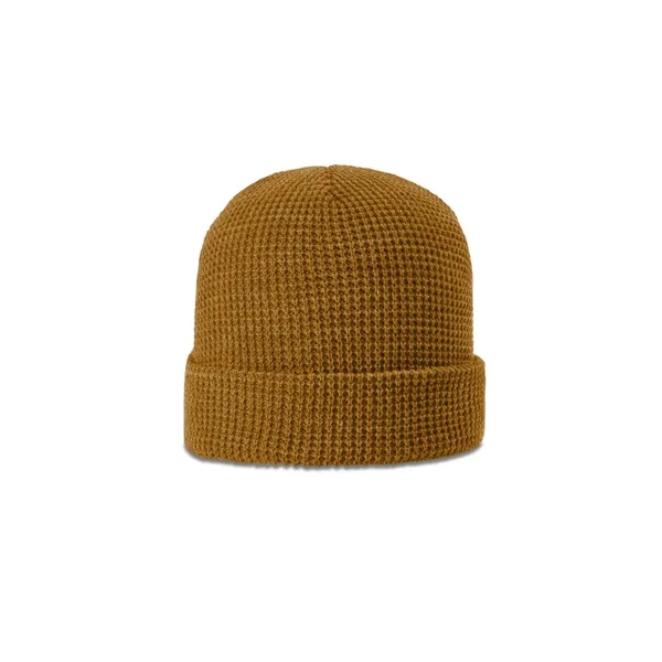 Waffle knit beanie with soft acrylic for warmth and durability. Roll-up... from ASI 72657 Active Life Promo